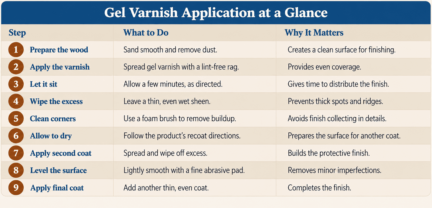 Gel Varnish Application Guide