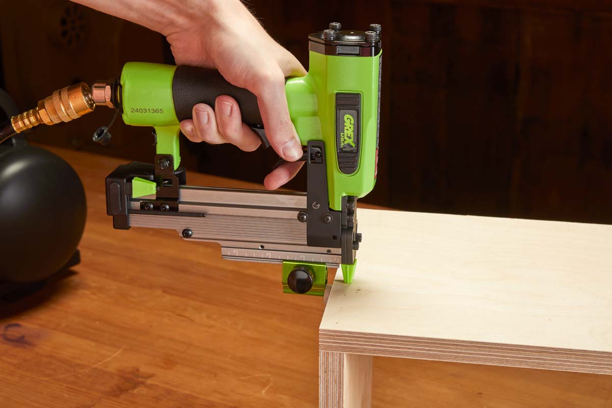 GREX P635 PIN NAILER nailing table ends
