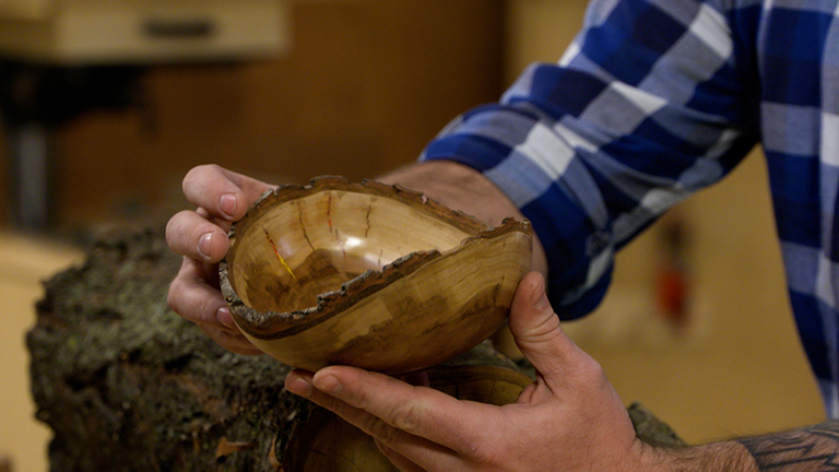 Turning Firewood into a Beautiful, Live Edge Bowl