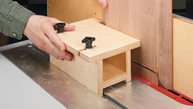 Table Saw Jig for Raised Panels 