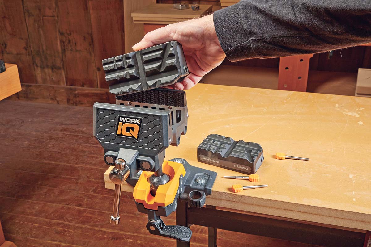 placing sleeve in vise