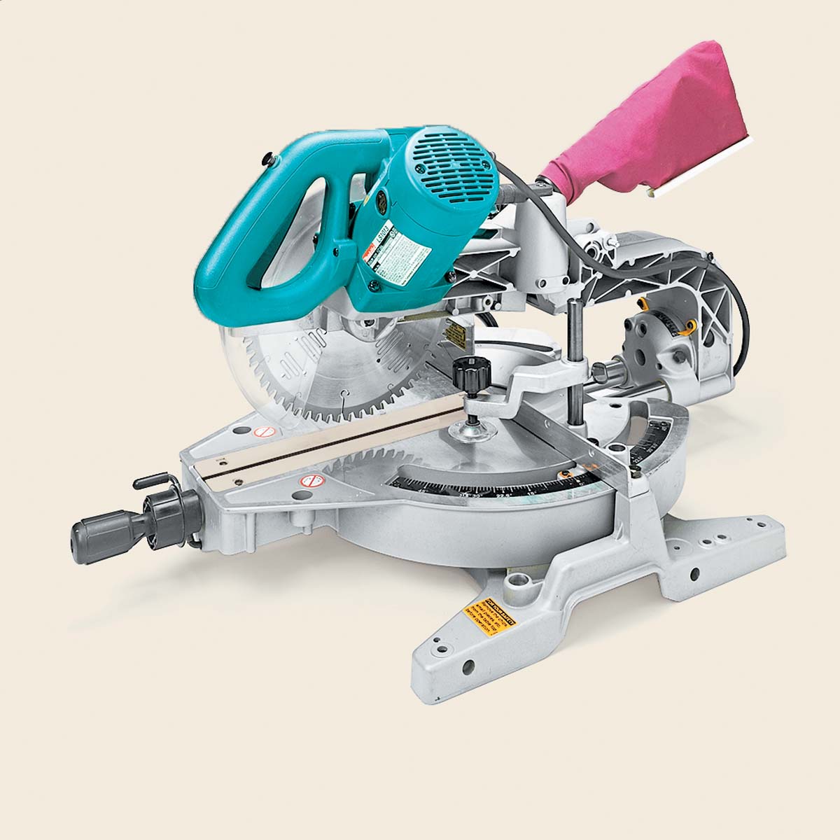 left side of sliding compound miter saw