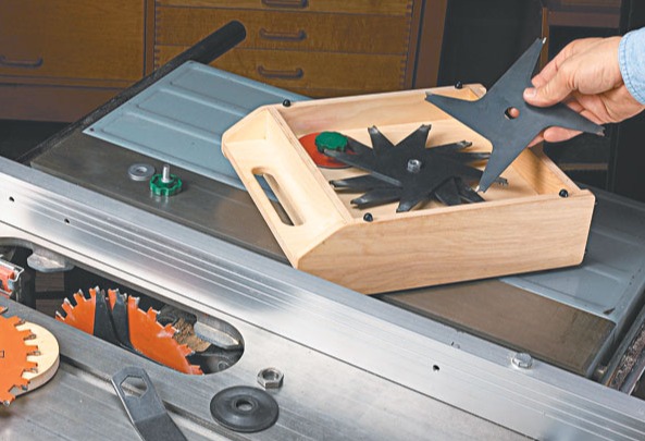 dado blade storage caddy