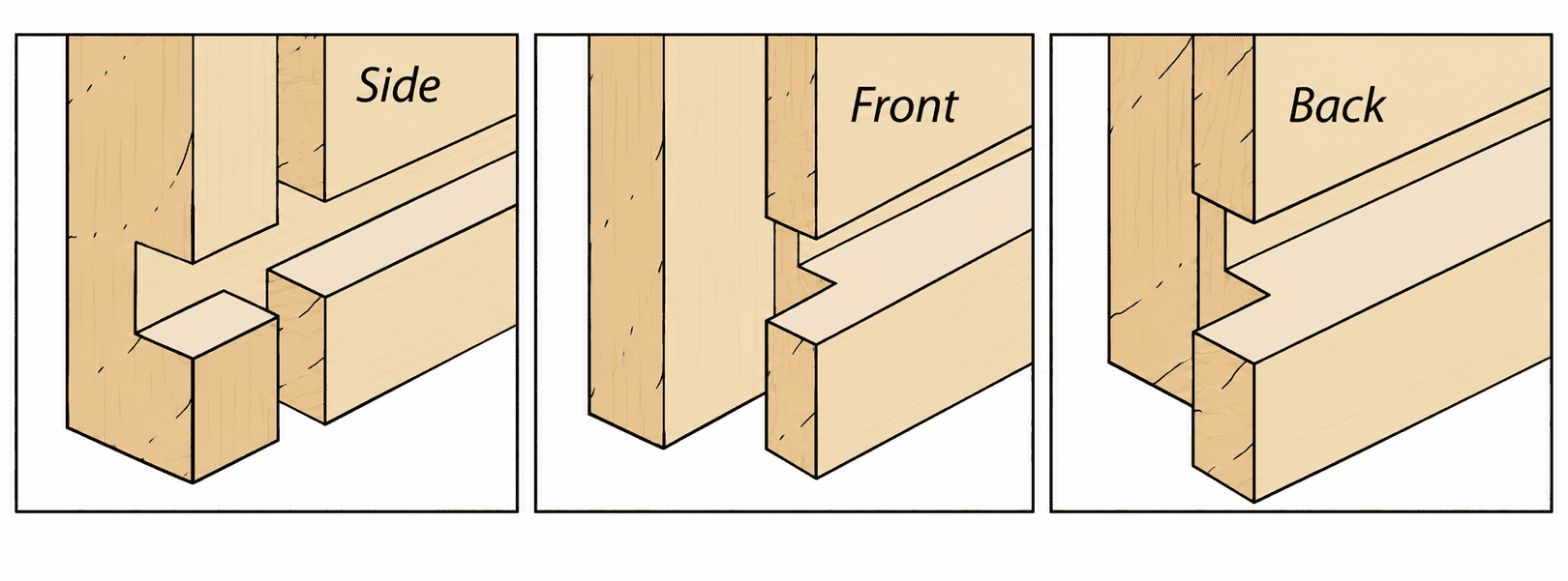 Drawer Joinery Side Front Back