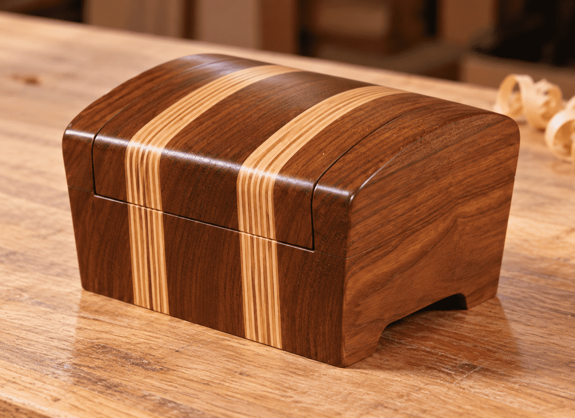 hinged lid band saw box
