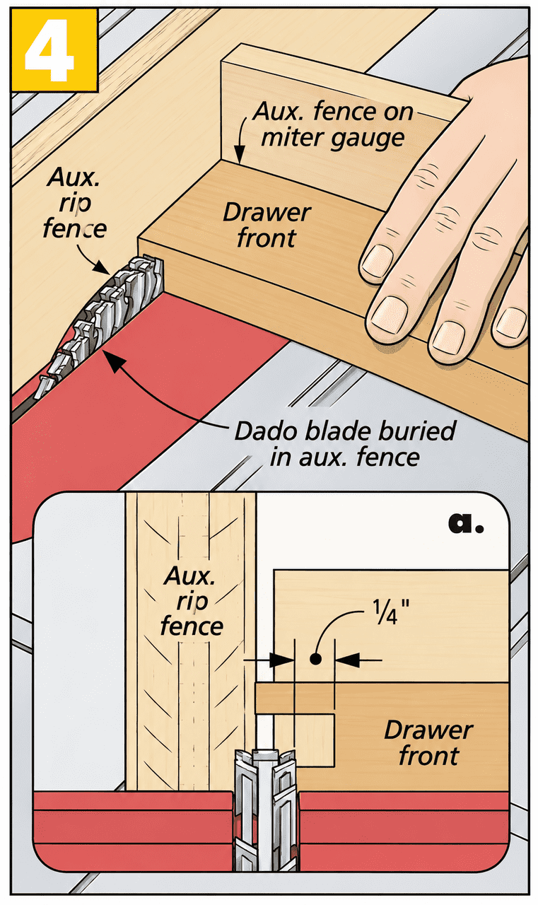 Table Saw Dado Fence Setup