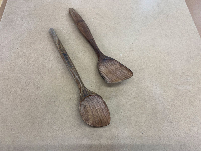 cooking spoons after