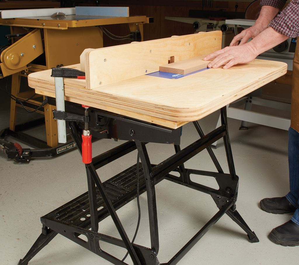 Fold-Away Router Table
