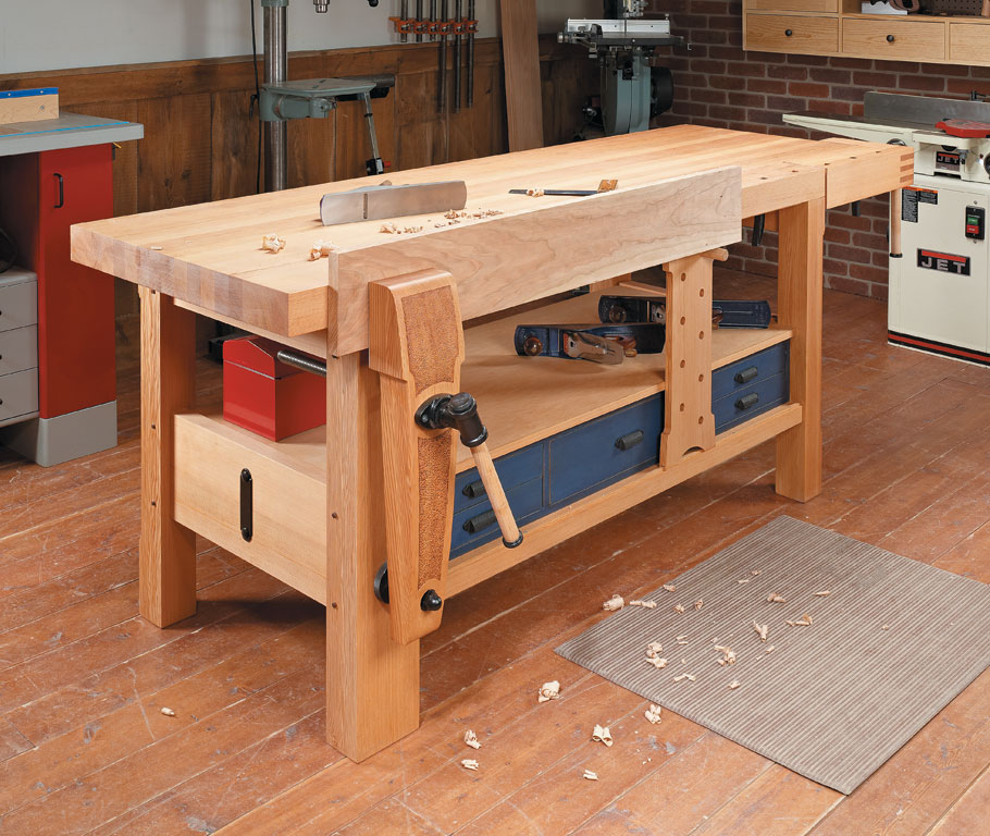 shaker-style workbench