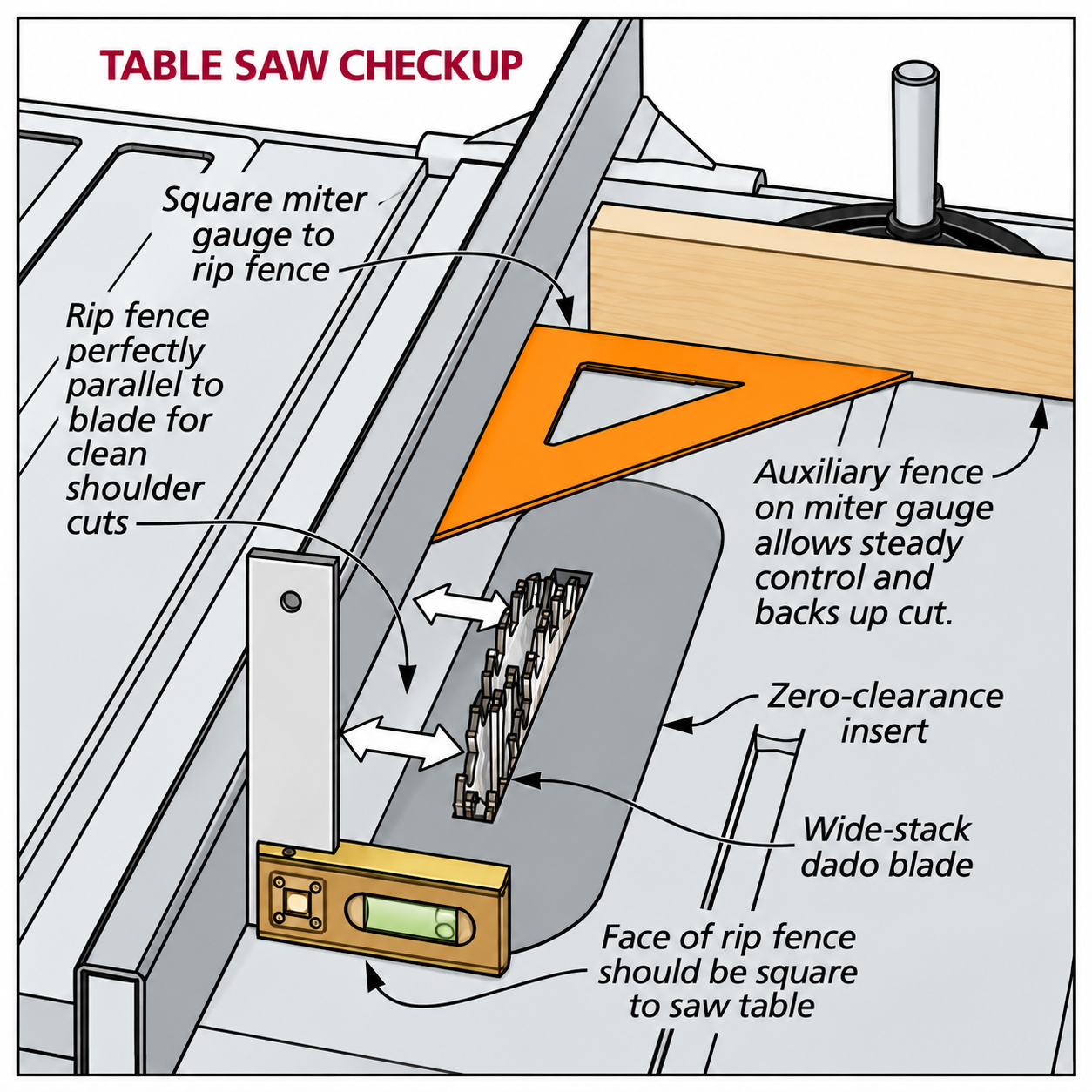 table saw setup tenons