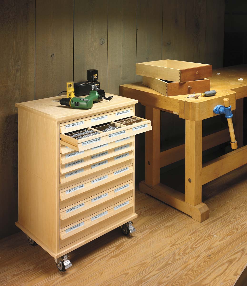 wood filling cabinet with detailed dividers