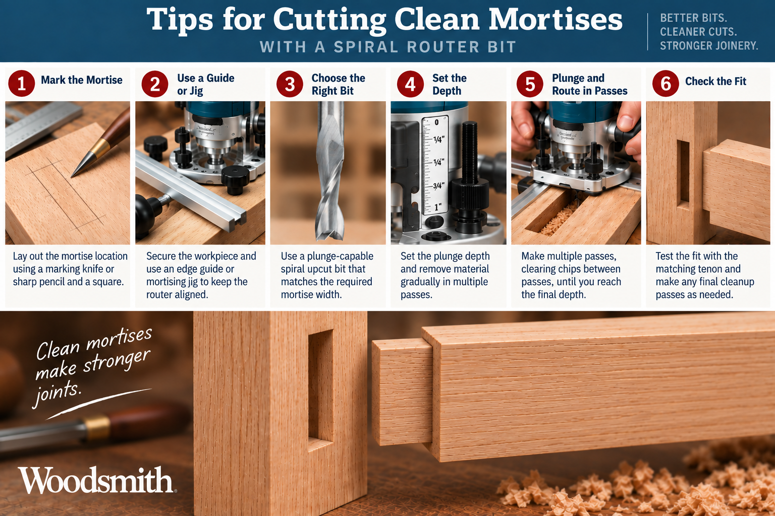 tips for cutting clean mortises