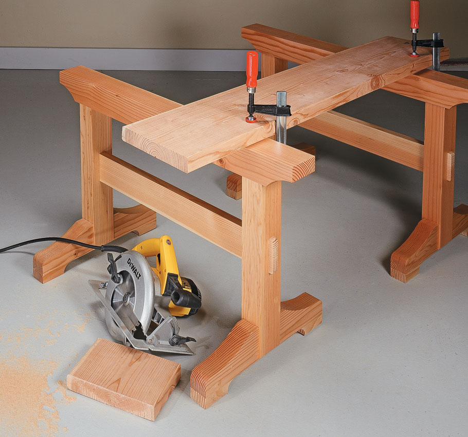 standalone sawhorse