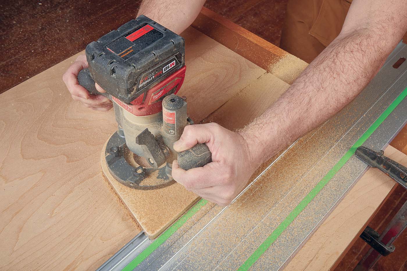 DIY router track guide