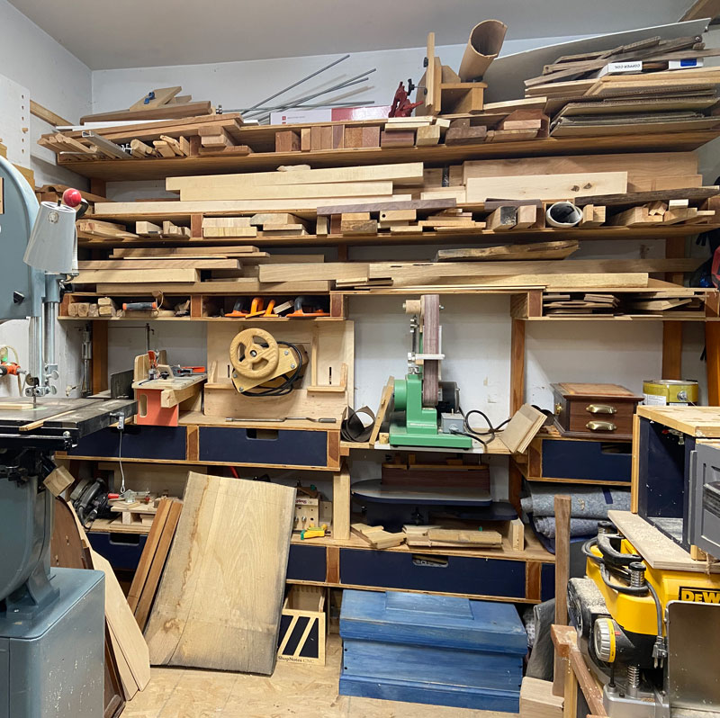 lumber rack wall
