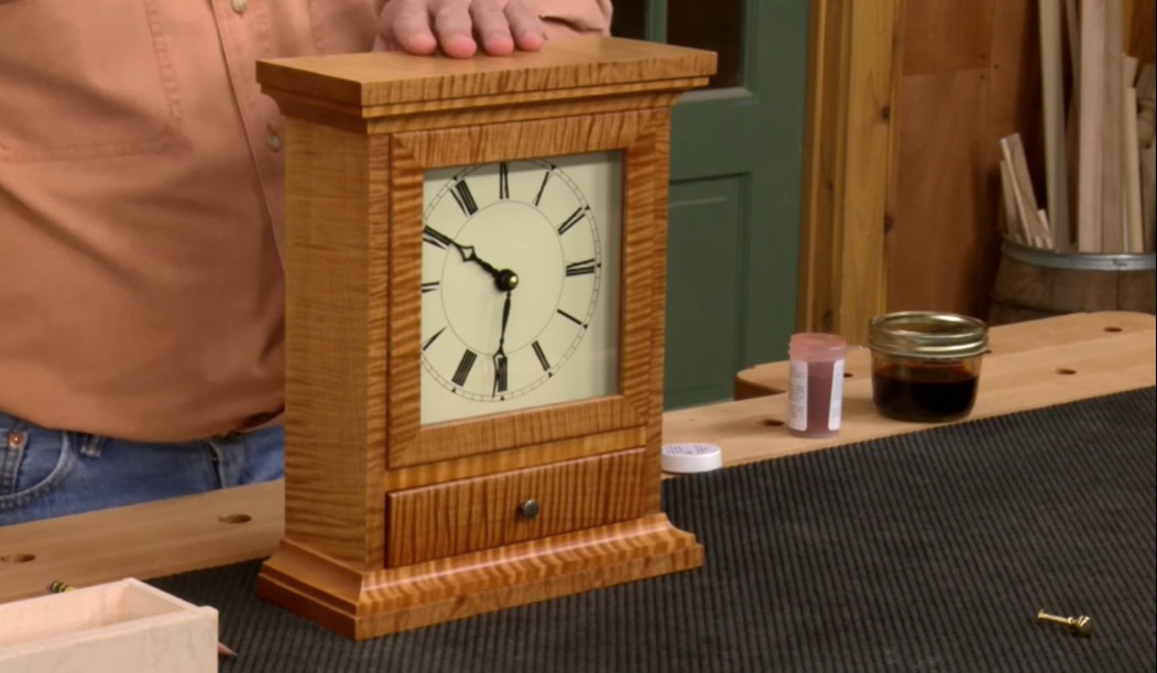 Building a Curly Maple Mantel Clock