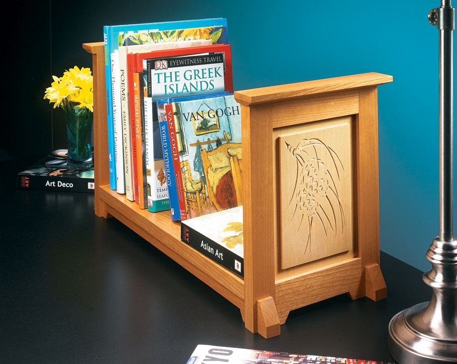 chip-carved book rack