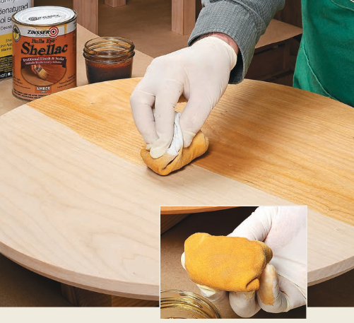 shellac-padding