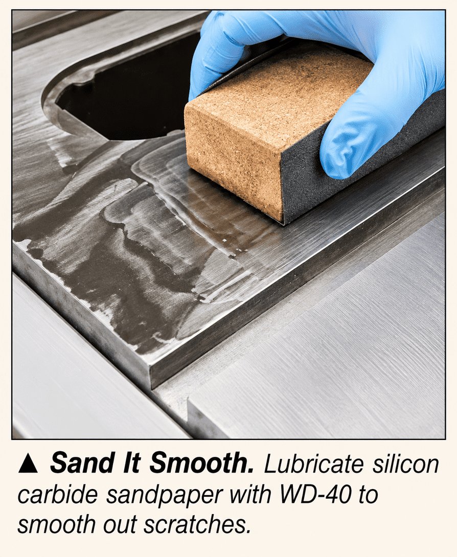 sanding table saw top