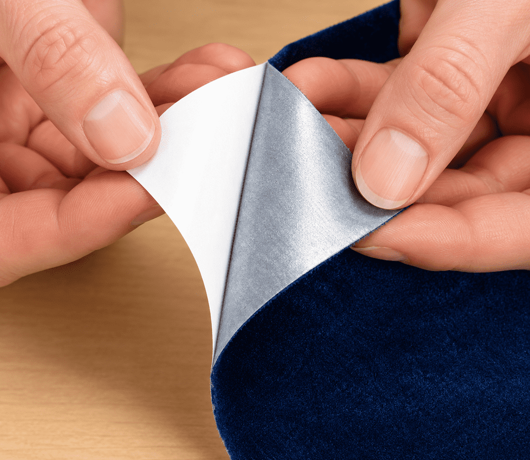 Peeling Navy Self-Adhesive velvet
