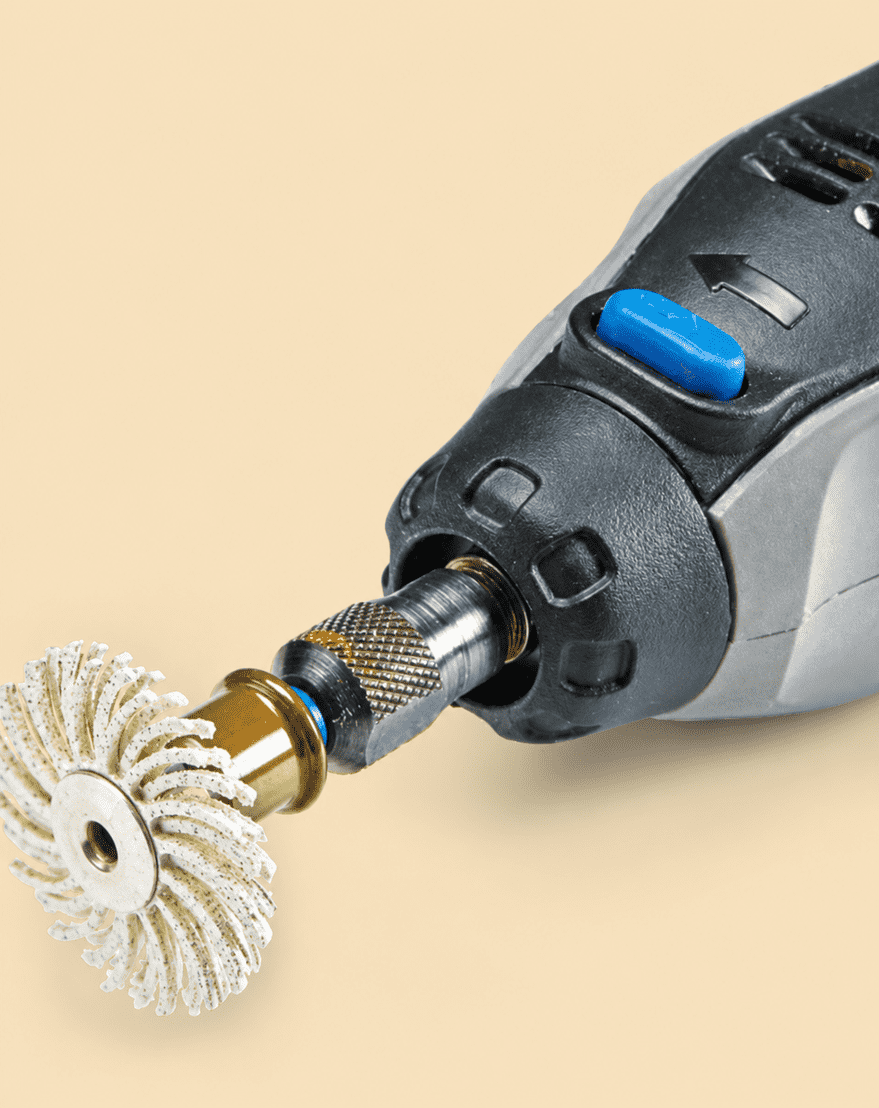 Rotary Tool with Abrasive Flap Wheel