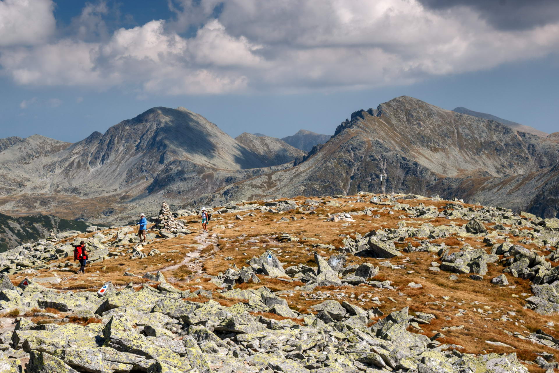 Hikers in the Retezat Mountians, Romania. Photo: host, Apuseni.