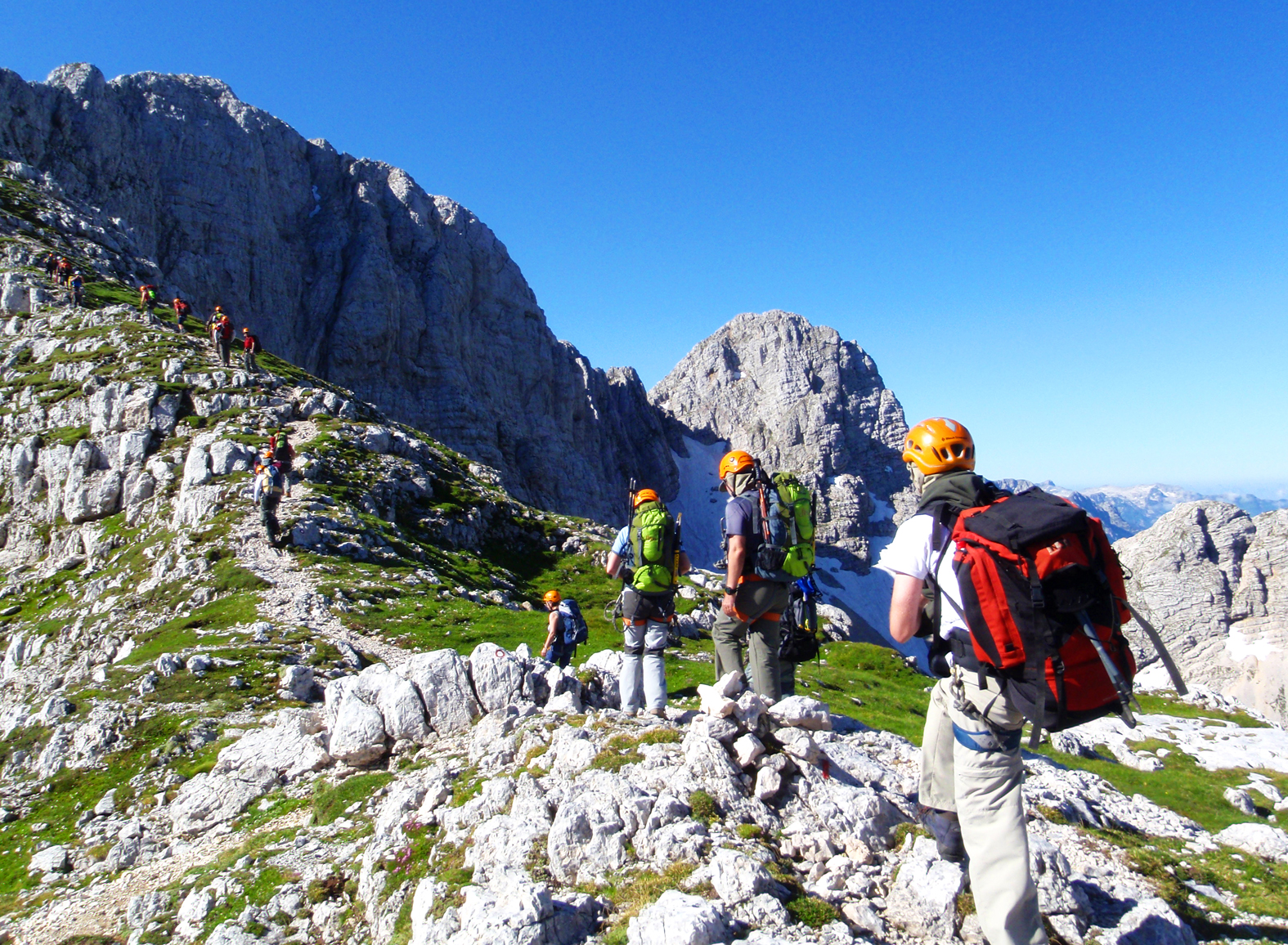 Hikers on Triglav, Slovenia. Photo: Host/LIFE Adventures