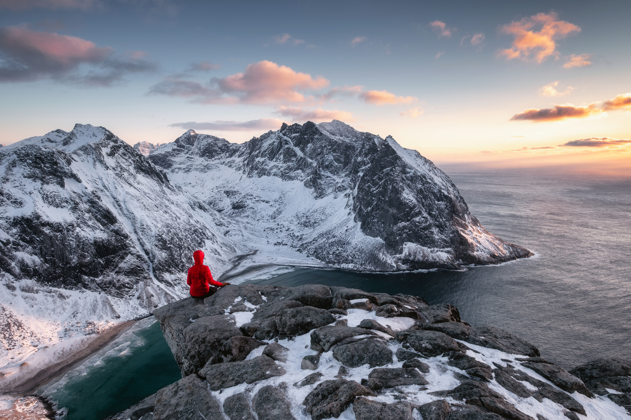Ryten, Lofoten, Norway in Winter