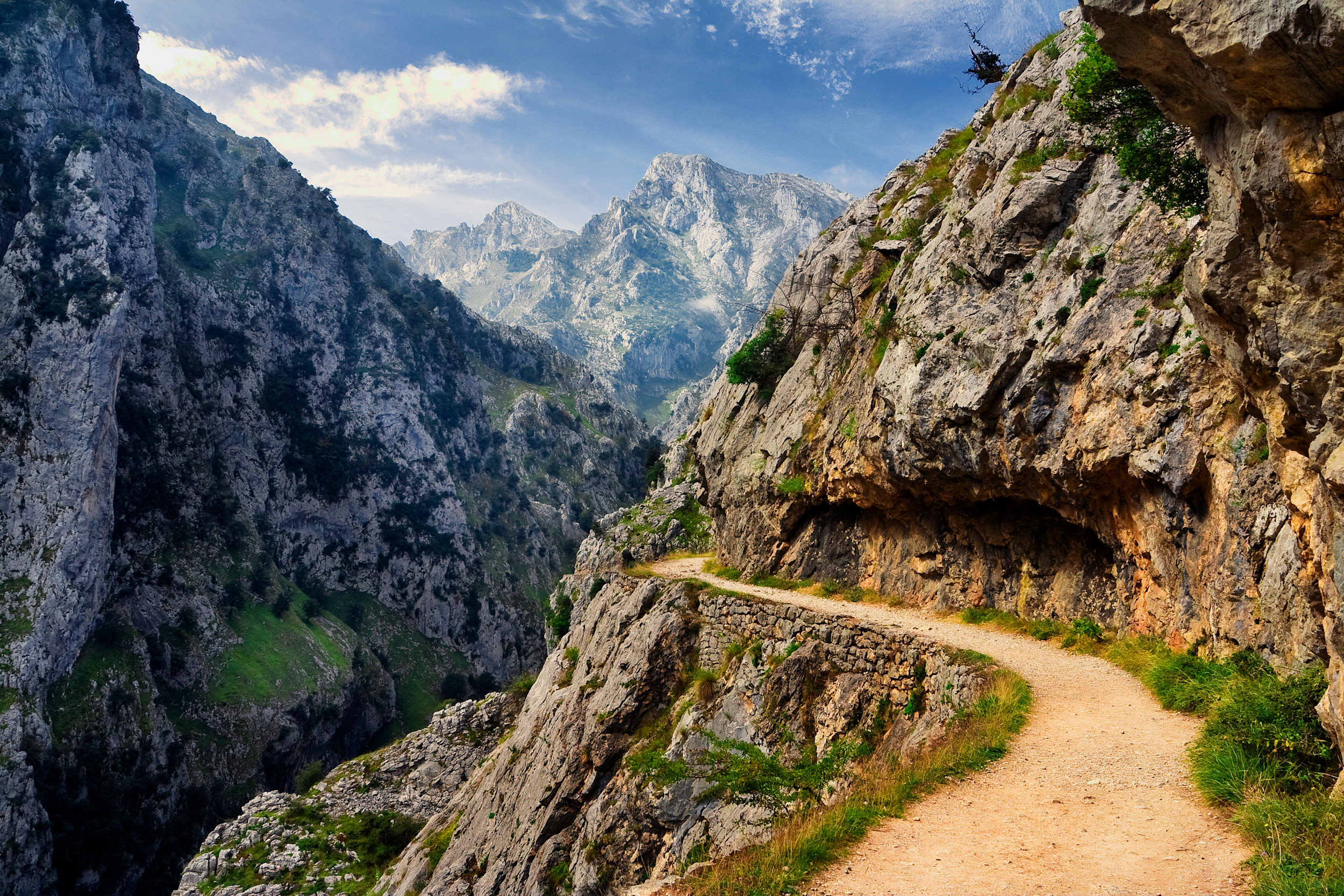 Cares Gorge path, Picos de Europa, Spain. GettyImages-1387250577