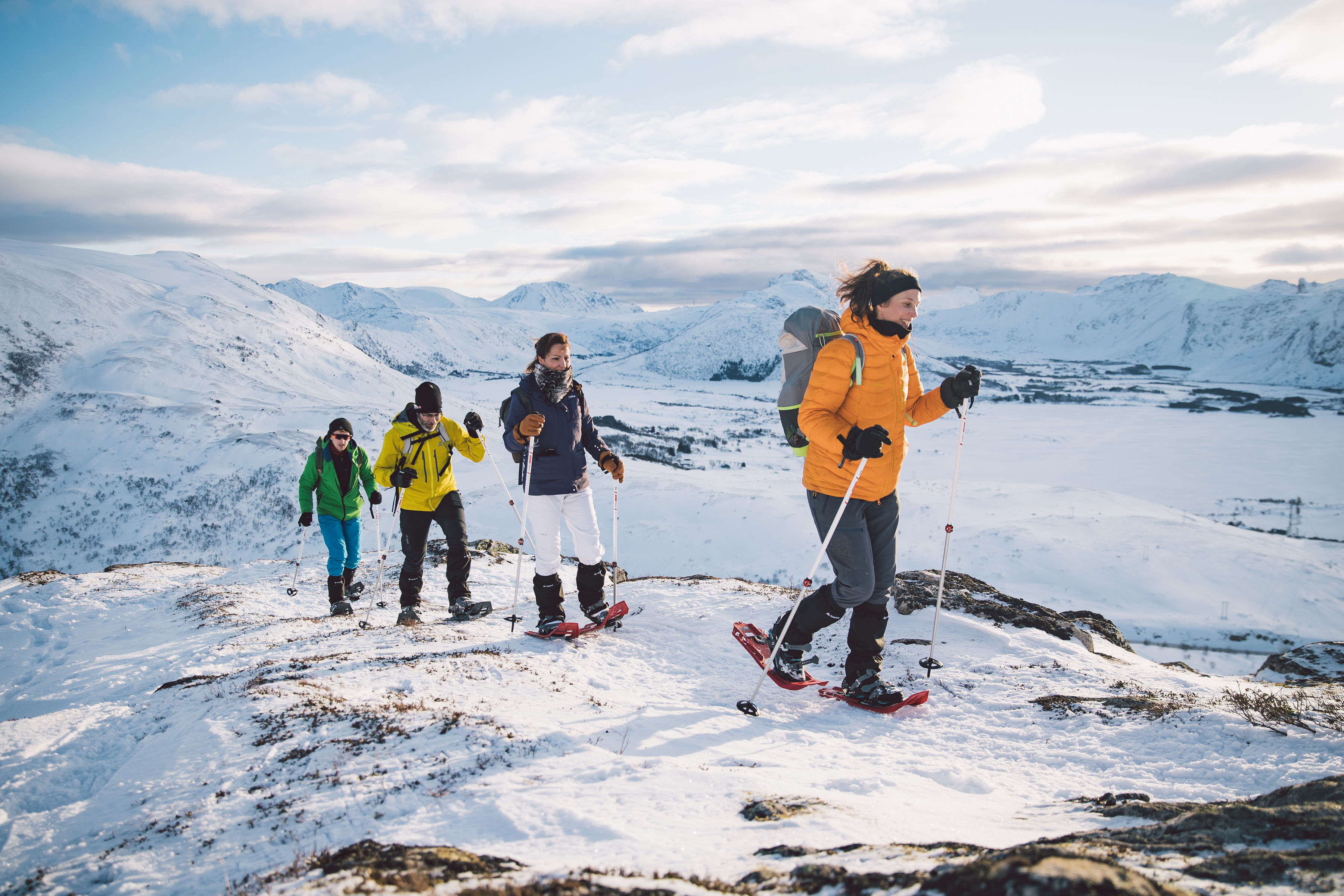 Snowshoeing, Lofoten, Norway. Photo: Host/Northern Explorer