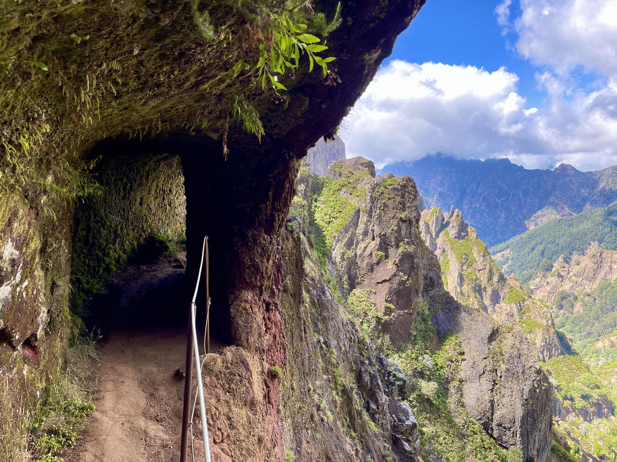 Tunnels near Pico Ruivo, Madeira, GettyImages-1358141613