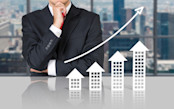Real Estate Up and Business man