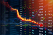Market correction concept
