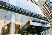 Bank of America branch and sign.