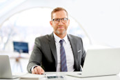 Confident financial advisor
