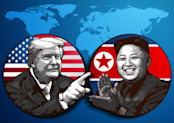 Donald Trump and Kim Jong-un