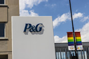 The P&G sign outside the headquarters.