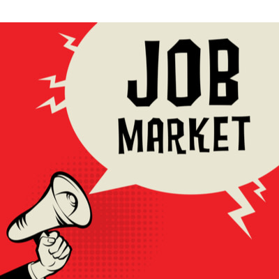 Job market graphic.