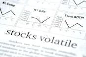 Stock market volatility concept