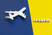 Airline travel concept