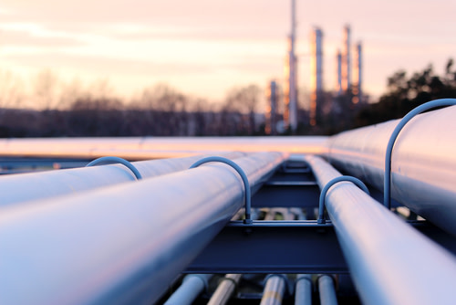Pipe network for oil and gas.