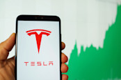 NASDAQ TSLA shares of the electric-vehicle manufacturer