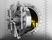 Bank Vault with Gold