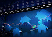 A graph with houses.