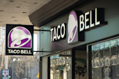 front of a Taco Bell restaurant