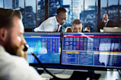 Trader executing a trade