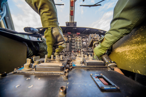 Two pilots flying a spacecreaft