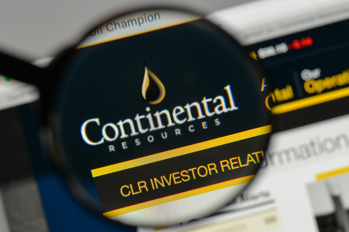 Continental Resources logo on the website homepage
