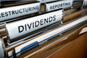 File tab with focus on the word dividends