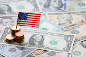 American Flag on American Money